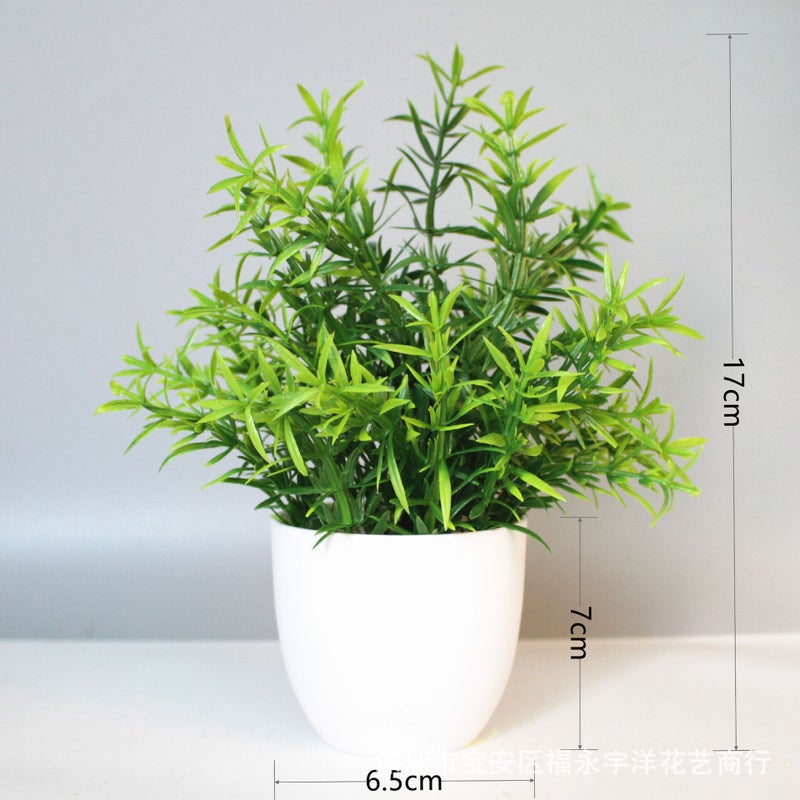Sale Simulation Plant Fake Plant Green Plant Indoor And Outdoor Decoration Plastic Potted Eucalyptus Small Potted Plant - Image 4
