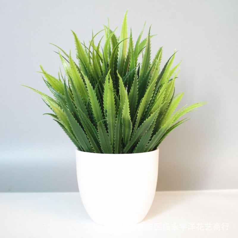 Sale Simulation Plant Fake Plant Green Plant Indoor And Outdoor Decoration Plastic Potted Eucalyptus Small Potted Plant - Image 1