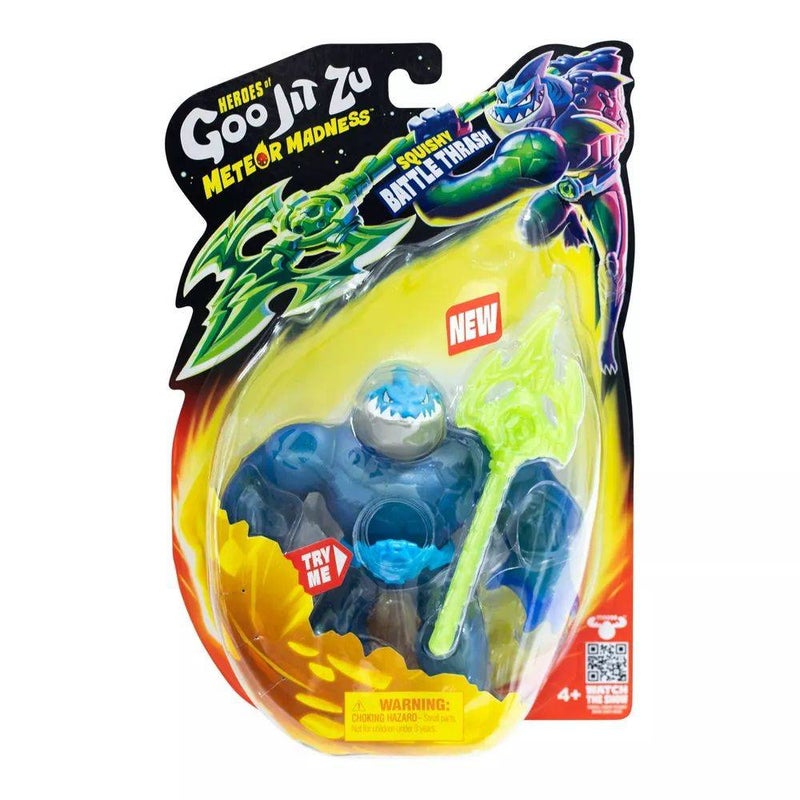 GOO JIT ZU Heroes of Goo Jit Zu Meteor Madness Series 14 Squishy Battle Thrash Action Figure - Image 1