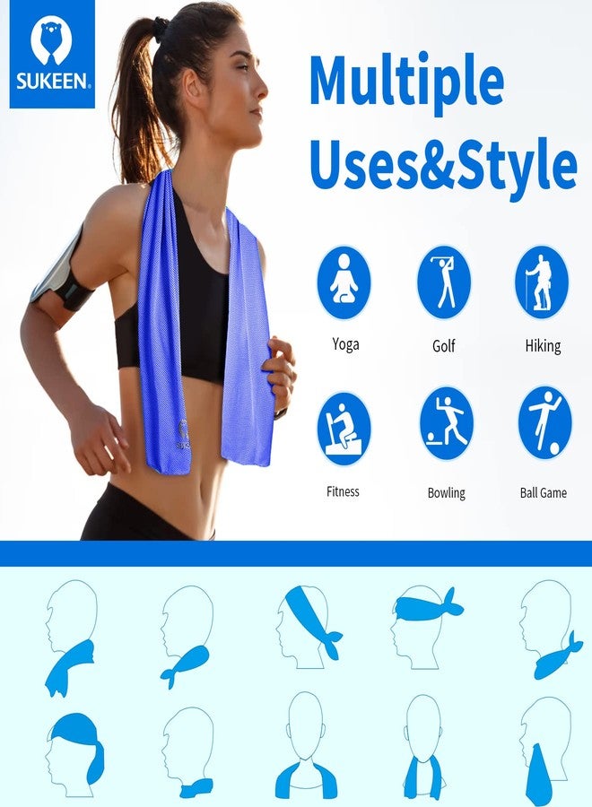 Sukeen Cooling Towel for Neck and Face (40"x12"), Microfiber Bulk Cooling Towels for Athletes Cooling Neck Wraps Instant Cooling Towels for Yoga,Gym,Golf,Running,Fitness and Workout - Image 4