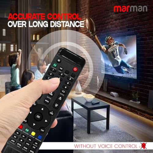 marman® Compatible with Intex TV Remote Control Original Model SH3204 SH4004 Suitable for LED LCD Tv Non Voice Command - Match Exactly with Existing Remote Key by Key for Better Performance - Image 5