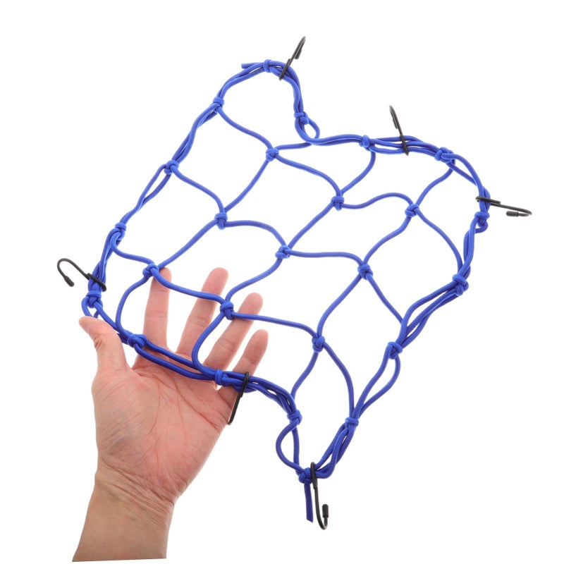 Motorcycle Bungee Cargo Net Large Capacity Luggage Rack Protection Black - Image 5