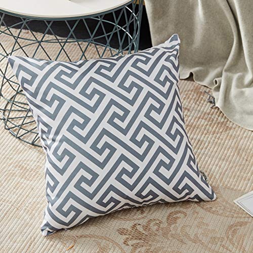 AEROHAVEN Set of 6 Satin Abstract Designer Decorative Throw Pillow/Cushion Covers - (Grey, 24 x 24 Inch) - Image 4