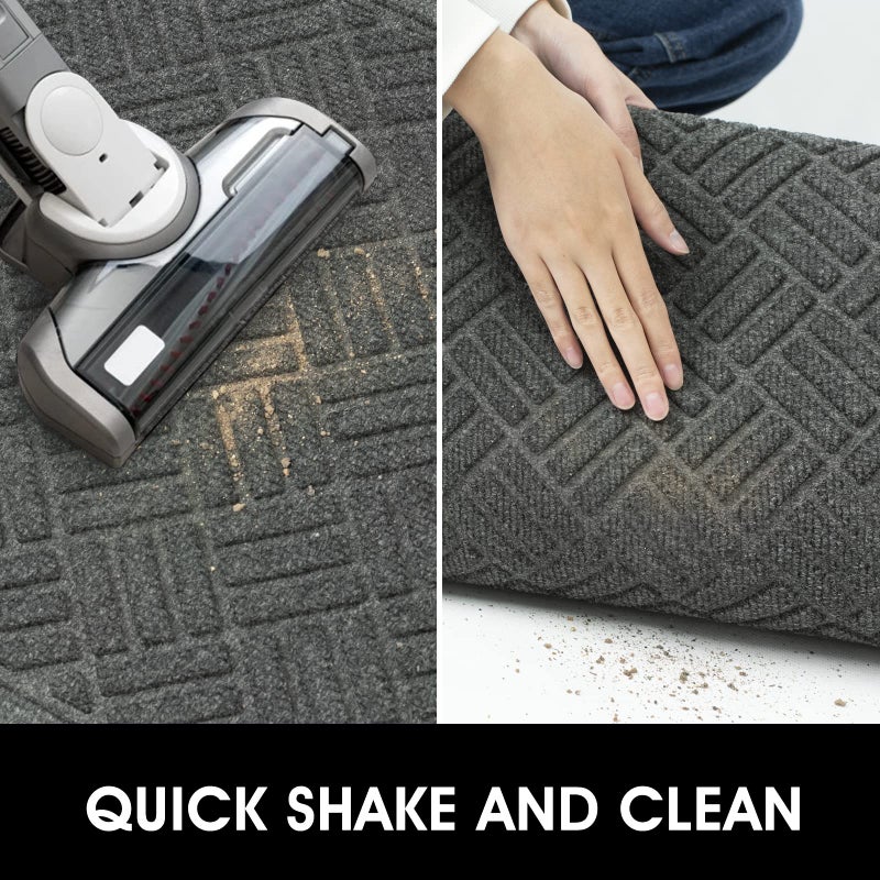 MATALL Front Door Mat 2 Pack Indoor and Outdoor Welcome Mat, Absorbent and Drain Away Water Heavy Duty Entryway Doormat for Front Back Doors, Laundry Rooms, Mudrooms and More, 29.5x17.5IN - Image 5
