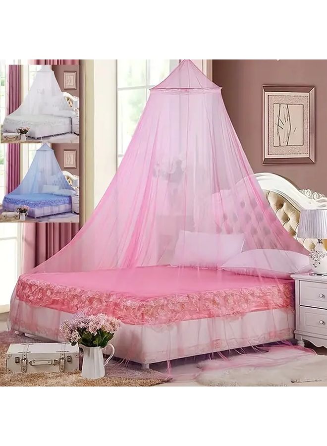 Blue Bed Canopy Mosquito Net Insect Protection Room Decor Outdoor Camping Easy Hanging - Image 1