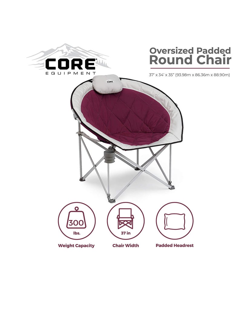 معدات كور كرسي دائري مبطن كبير الحجم - Image 1