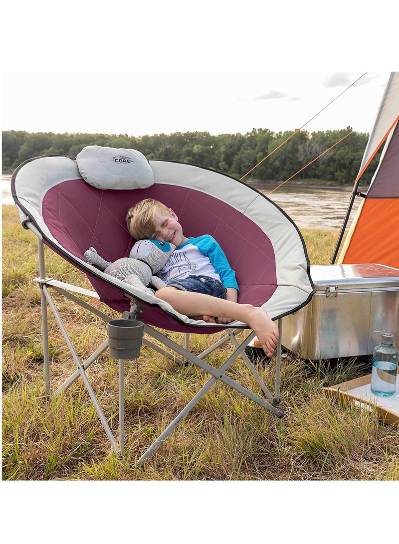 معدات كور كرسي دائري مبطن كبير الحجم - Image 2