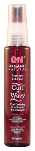 On Organic Natural CurlNWavy Curl Defining Conditioner  Detangler Cherry Blossom 2 oz