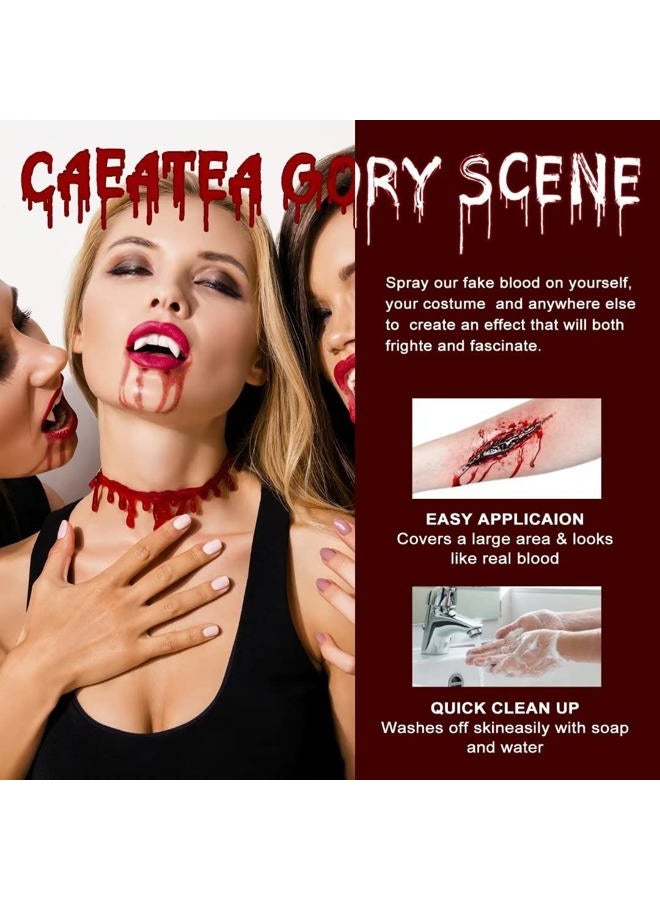 VIOLA HOUSE Artificial Blood Red Spray, Artificial Halloween Blood, film blood, vampire blood, zombie blood for carnival and carnival, Sfx Make Up Face Body Paint. 50g/1.76oz - Image 4