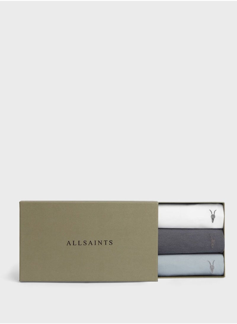 all saints - 3 Pack Tonic Crew Neck T-Shirt - Image 1