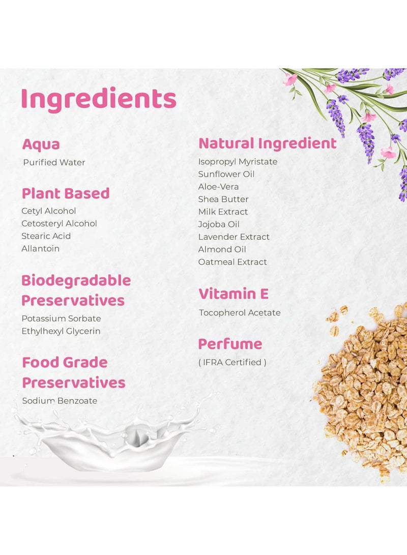 أر فور رابيت بيور آند بيوند كريم بيور آند بيوند 50 جم مرطب للوجه والجسم بالشوفان واللافندر والحليب - Image 5