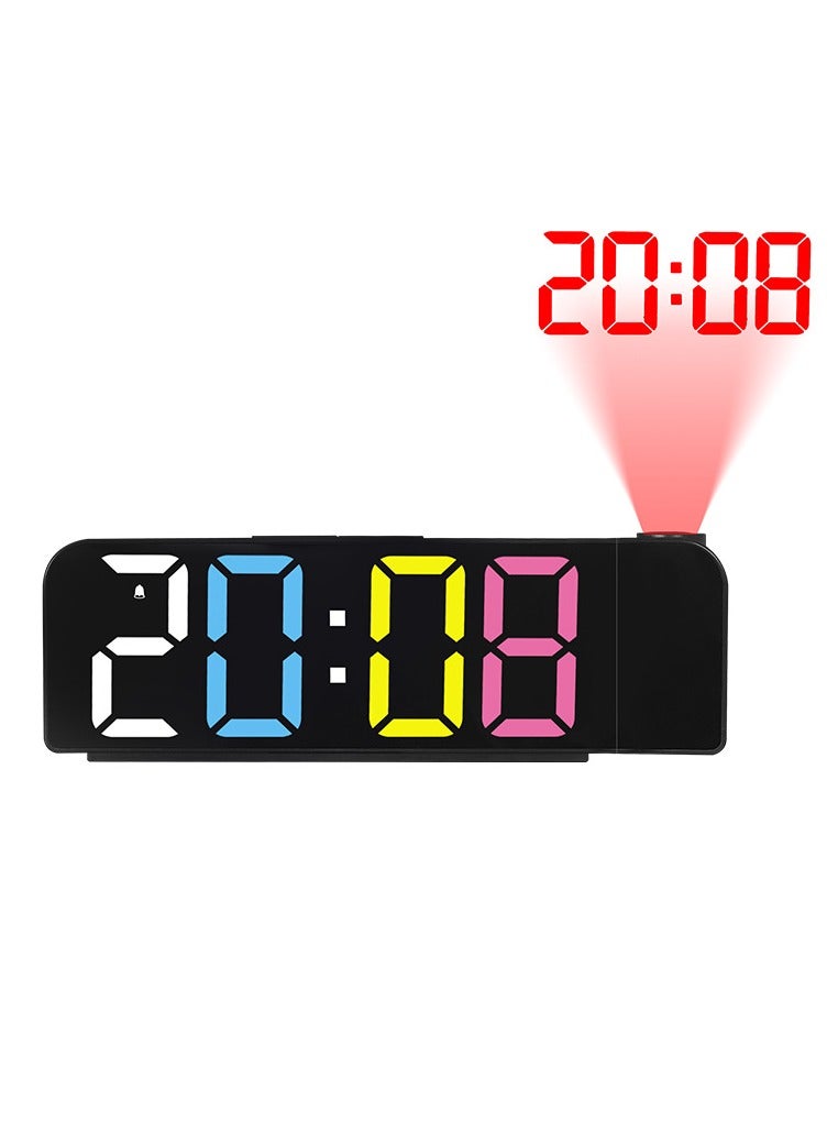 BESTPEAK Wireless Remote Control Digital LED Alarm Clock, Modern LED Digital Clock, Bedroom Digital Projection Alarm Clock - LED Display, 180° Rotatable Projector - Image 1