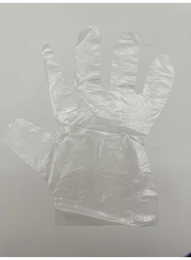 Disposable Gloves XL | Clear PE Plastic Gloves for Food Handling, Cooking, Kitchen, Catering, Cleaning, BBQ, Hair Colouring & More – Powder Free, Non-Latex, Ambidextrous (Pack of 20) - Image 2