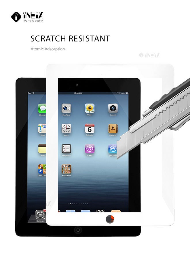 INEIX Full Screen Edge to Edge Screen Protector  For Apple iPad 2/3/4 9.7 - White  - Image 3