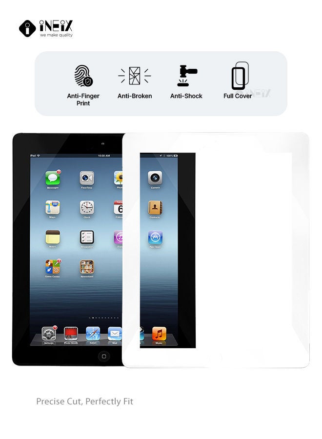 INEIX Full Screen Edge to Edge Screen Protector  For Apple iPad 2/3/4 9.7 - White  - Image 2