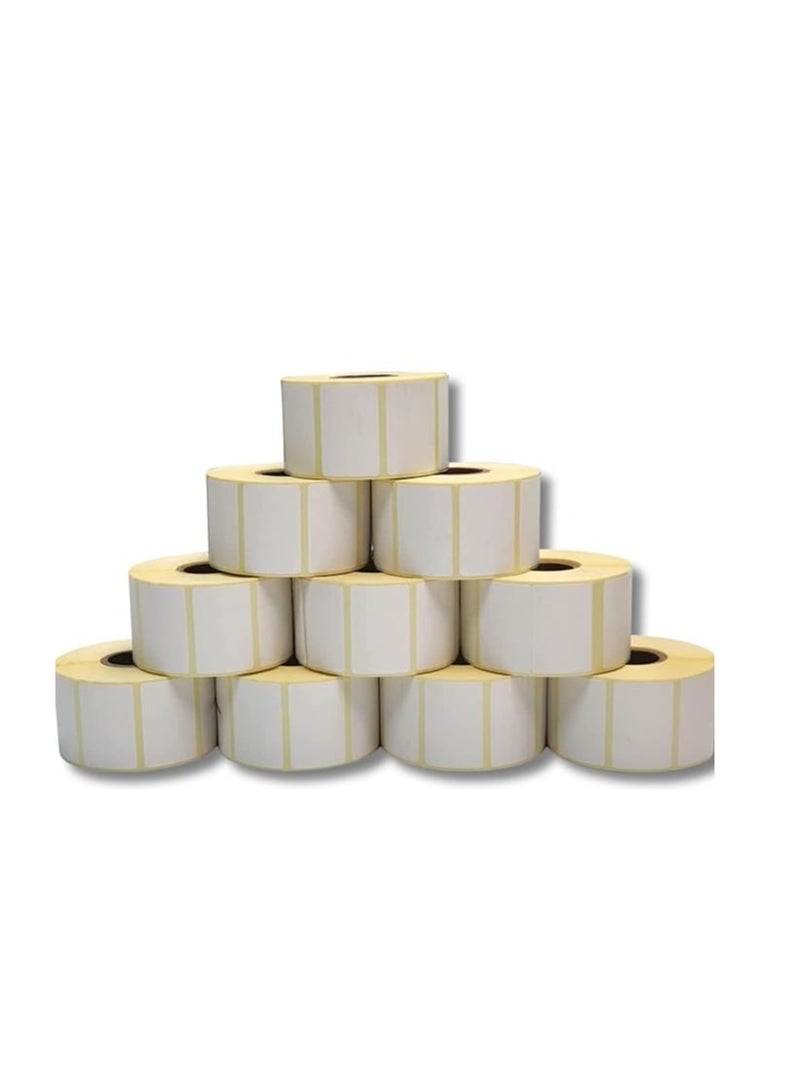 Terabyte Direct Thermal Barcode Label Sticker POS 50mm x 25mm  1000 Labels per  10 Rolls - Image 1