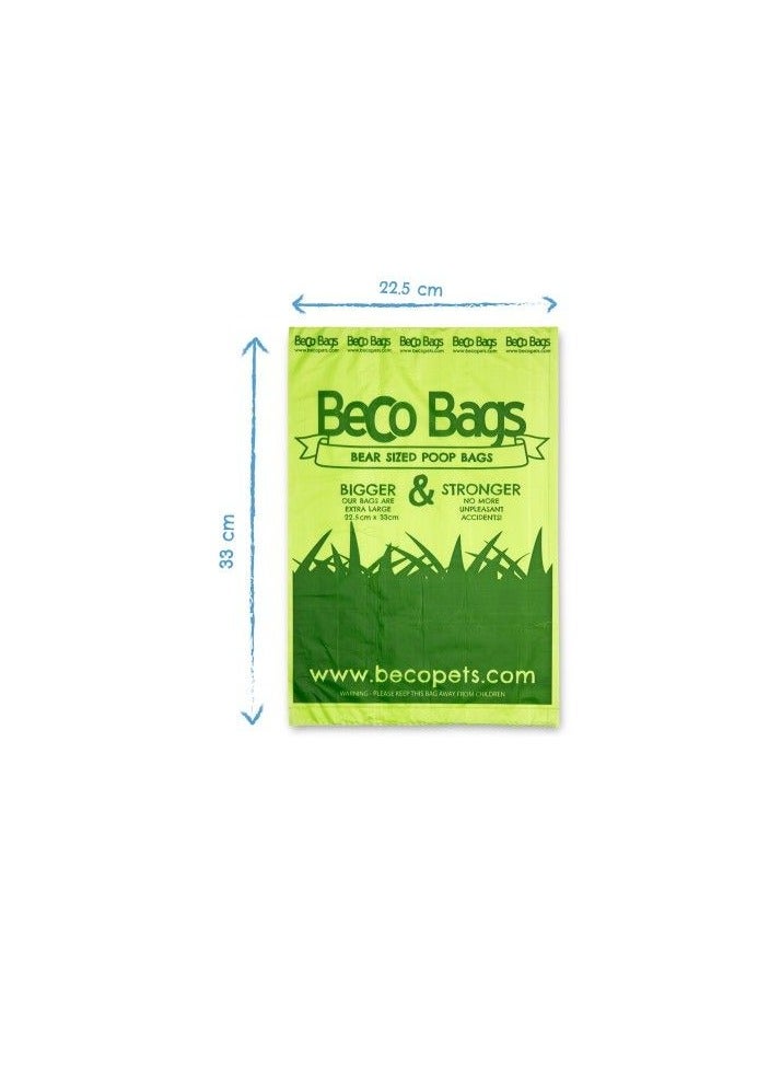 BECO أكياس نفايات معطرة بالنعناع للحيوانات الأليفة 120 قطعة - Image 2
