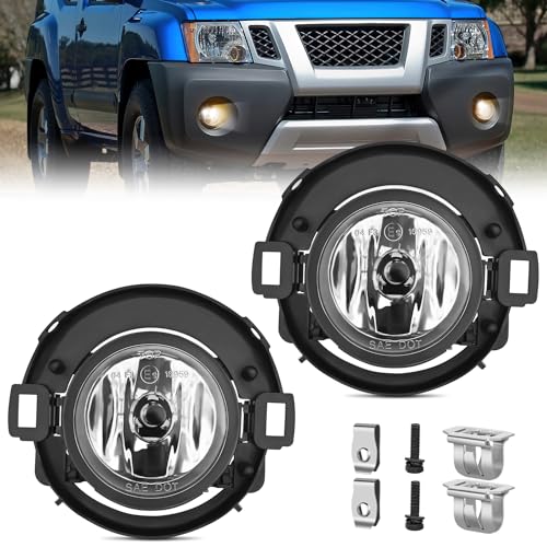 Nilight Fog Light Assembly Compatible with 2010 2011 2012 2013 2014 2015 Frontier 2005-2014 Xterra Bumper Driving Lamps Driver Side and Passenger Side - Image 1