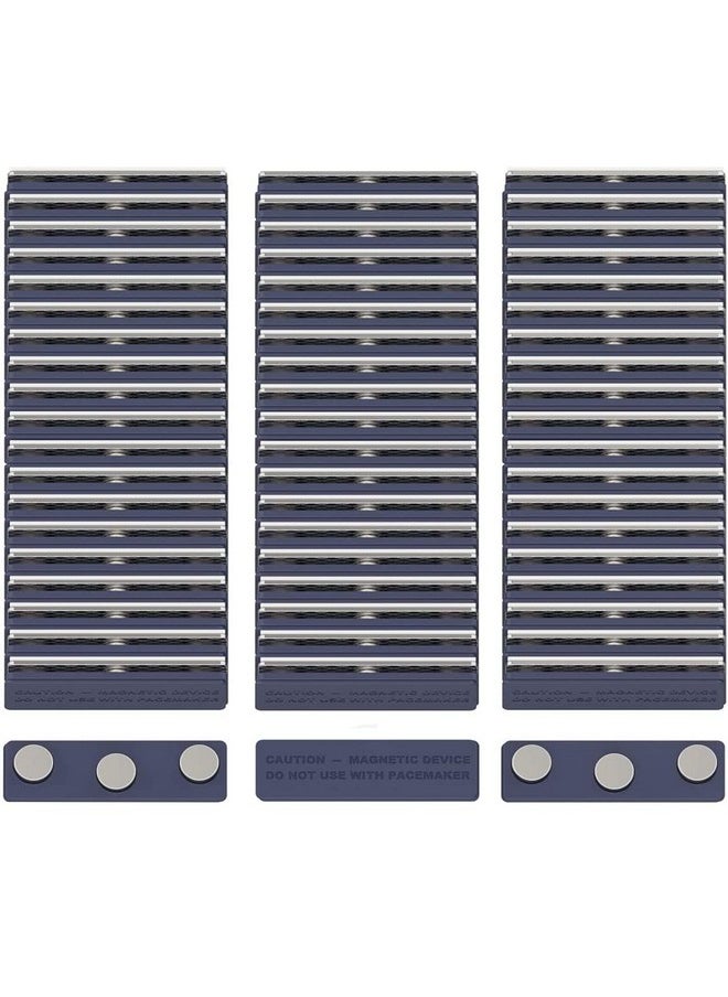 GREATMAG 60 Pack Name Tag Magnets Magnets For Nametags Magnetic Name Badge Holders Name Tag Magnetic Adhesive Backing With 3 Neodymium Magnets (1.76 X 0.5 Inches)  - Image 1