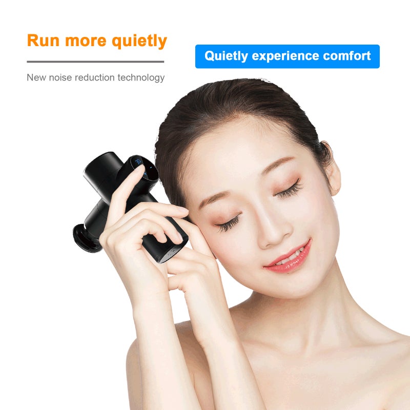 Fascia Massage Electric Body Muscle Relaxation Massager with LCD Touch Screen 30 Vibration Speeds with 6 Replaceable Massage Heads Portable Storage Bag - Image 3