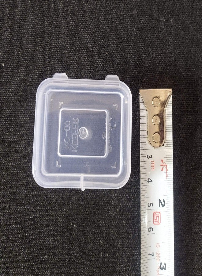 Right Small Containers Plastic Clear Boxes with Lock lid 10 ml (Pack of 24)(Size =4cmx5cm) - Image 3