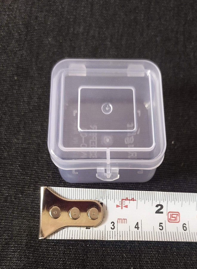 Right Small Containers Plastic Clear Boxes with Lock lid 10 ml (Pack of 24)(Size =4cmx5cm) - Image 4