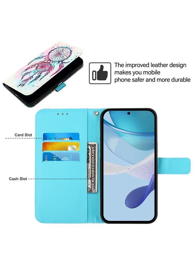 زبون جراب لهاتف Huawei P50 Pro، جراب جلدي أفقي قابل للطي بتصميم ثلاثي الأبعاد - Image 4