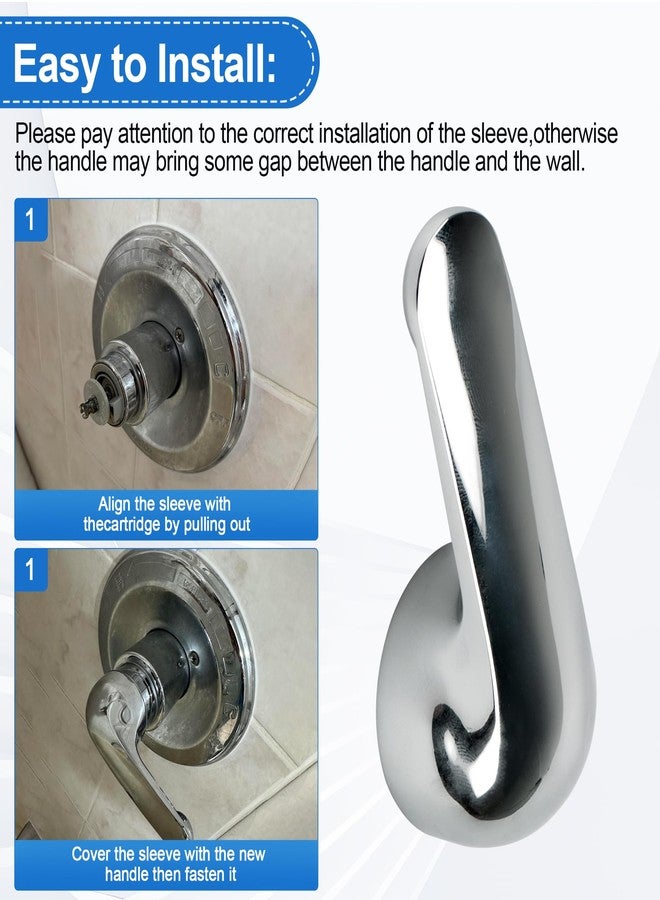 Ophjerg H79 Shower Faucet Handle Compatible with Delta Tub & Shower Single Metal Lever Handle, Shower Handle Replacement for Delta 1300/1400 Series Tub Faucet, Shower Replacement Parts with Screw & Wrench - Image 4