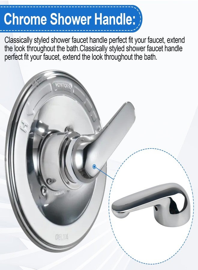 Ophjerg H79 Shower Faucet Handle Compatible with Delta Tub & Shower Single Metal Lever Handle, Shower Handle Replacement for Delta 1300/1400 Series Tub Faucet, Shower Replacement Parts with Screw & Wrench - Image 5