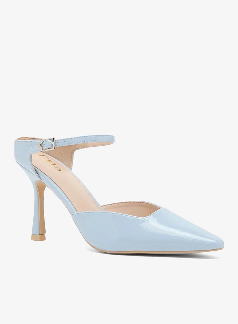 ELLA BLUE PATENT High Heel Slip On Pump for Women | Best Price UAE