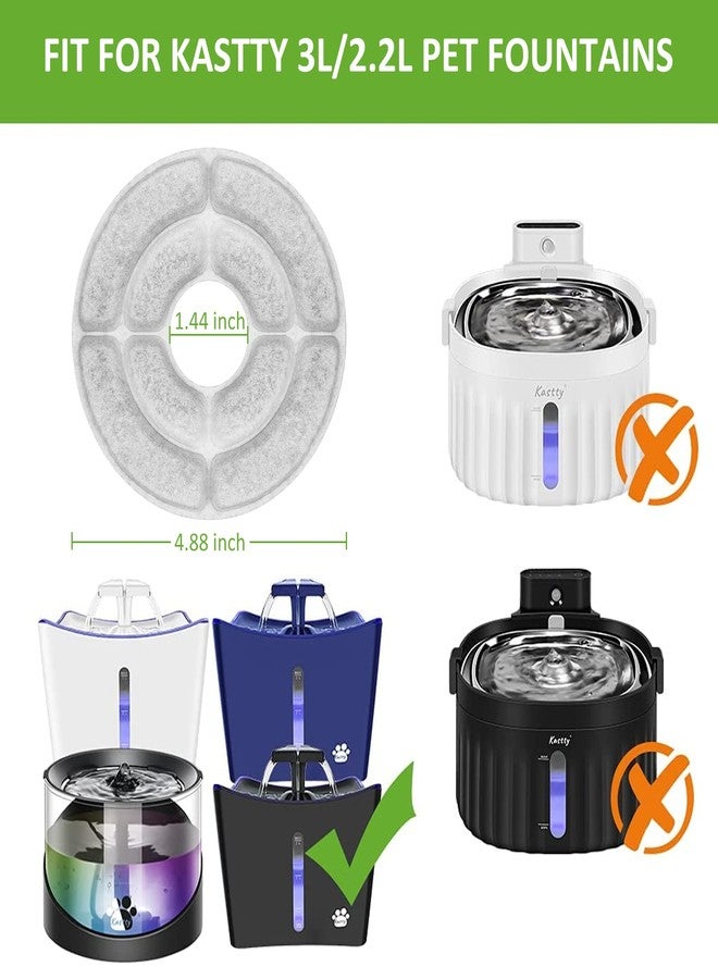 Kastty 16 Pack Replacement Filters - Activated Carbon & PP Cotton Cat Water Fountain Filters for Kastty & Other Dispensers - Image 5