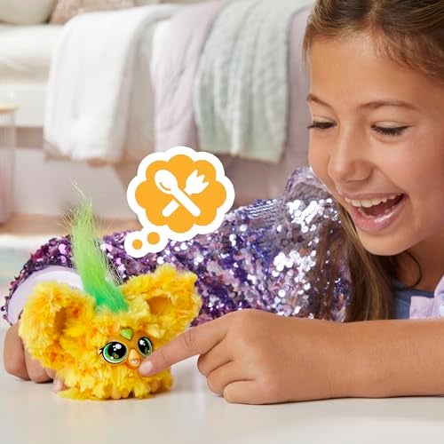 Furby Furblets Hoo-Lah Pineapple Mini Friend, 45+ Sounds & Music, Speaks Only Furbish, Electronic Plush Toys, Yellow & Green, Back to School Gifts, Ages 6+ - Image 5