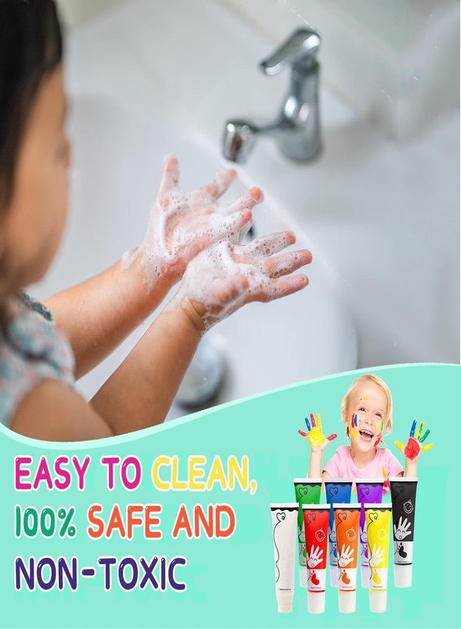 Sortnic Washable Finger Paint for Toddlers with Sponge Head, Safe Non-Toxic 8 Colors Large Capacity (2.54fl Oz), Baby Safe Paint Art Supplies Preschool Learning, Easter Gift for Kid Ages 1+ - Image 4