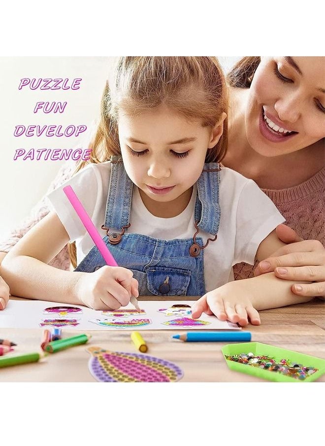 Beauenty Diamond Painting Kit For Kids with Keychains, Crafts for Girls Ages 6-12, Diamond Art for Kids, Diamond Dot Gem Art Kits for Kids, Kids Arts and Crafts for Kid Ages 6-12, Unicorn Painting Kit  - Image 5