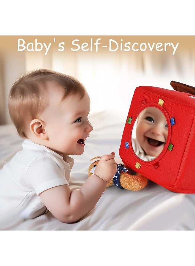 iLearn iPlay, iLearn Plush Baby Rattle Toys, Newborn Soft Barn Farm Stuffed Animal Set, Infant Hand Sensory Development, Girls Boys Stuff, Easter Birthday Shower Gift Basket Stuffer 3 6 9 12 Month 1 Year Old - Image 5