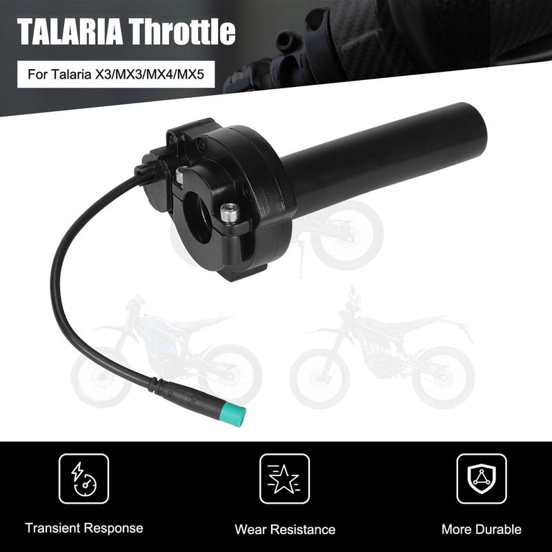 Cylemoto Throttle Handle Twist Grip for Talaria 5 Pin 5-Wire Interface for Talaria Sting MX3 MX4 MX5 Electric Dirt Bike Black - Image 3