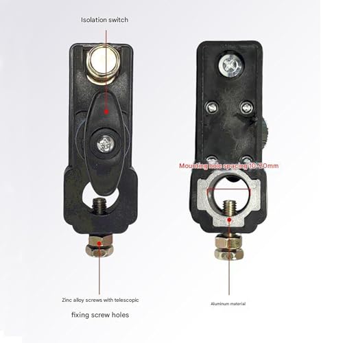 YUISI Battery Cut Off Switch 12V/24V - Car Battery Disconnect Switch, Battery Kill Switch for Car, RV, Truck, Boat, Motorcycle - Easy Manual Shut Off, Prevents Battery Drain (Style A) - Image 5