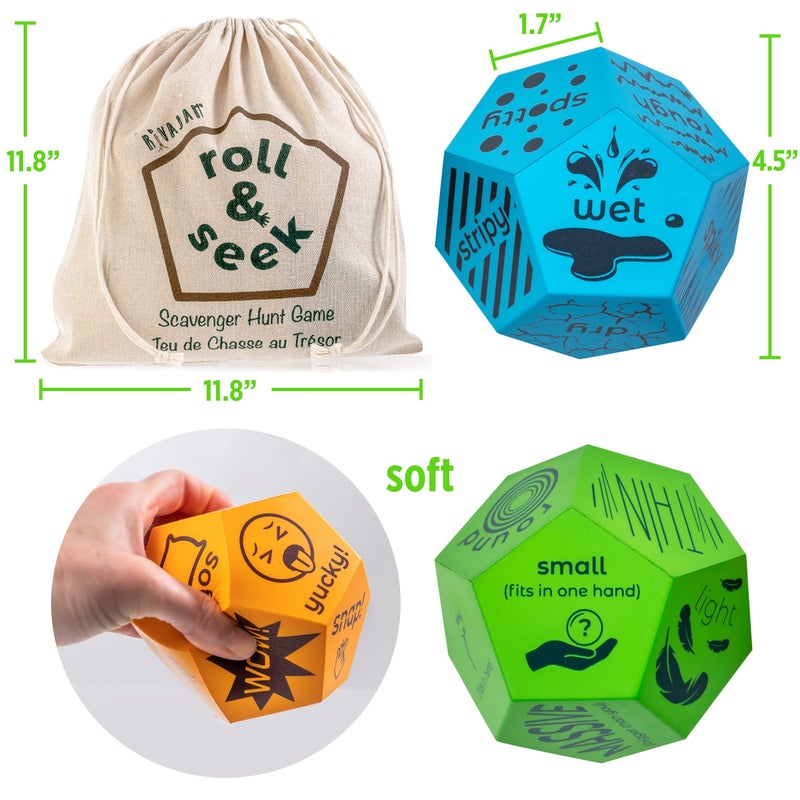 Rivajam Scavenger Hunt for Kids ages 48 Toddler  Family Find it Game with Dice Nature Educational Outdoor  Indoor Home  Camping Games - Image 3