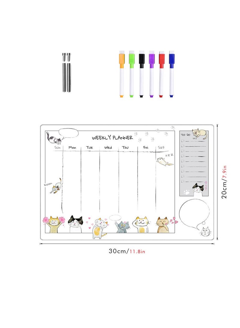 Acrylic Week Plan Desktop Memo Message Board Erasable Office Memo Writing Board - Image 1