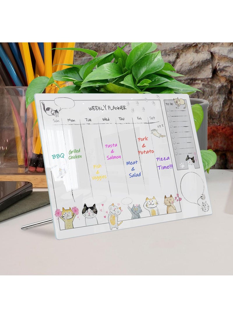 Acrylic Week Plan Desktop Memo Message Board Erasable Office Memo Writing Board - Image 2