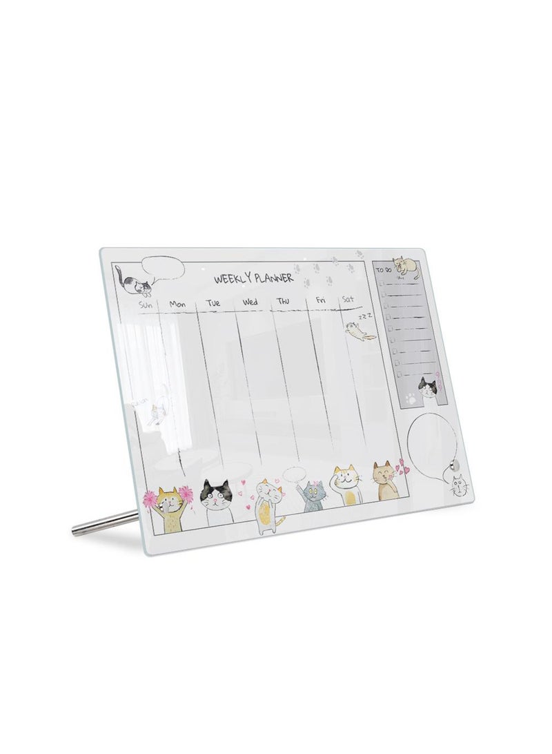 Acrylic Week Plan Desktop Memo Message Board Erasable Office Memo Writing Board - Image 4
