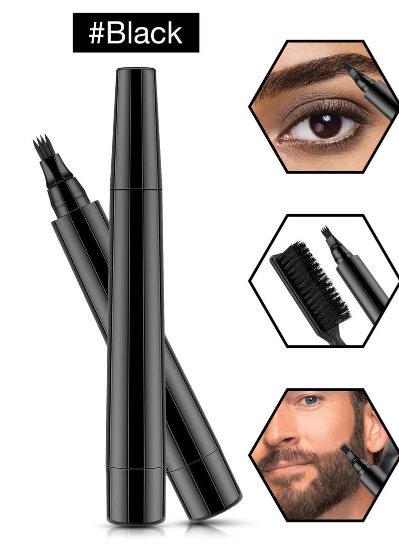 Generic - Beard Pencil Filler for Men - Beard and Mustache Definer with Dual Tip, Waterproof, Smudge-Proof, Natural Hairline, Long-Lasting Beard Enhancement Kit for Fuller - Image 1
