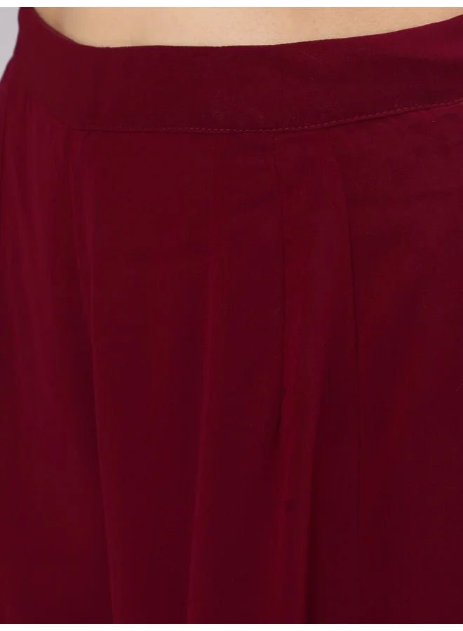 AKS AKS Floral Embroidered Sequinned Kurta With Palazzos