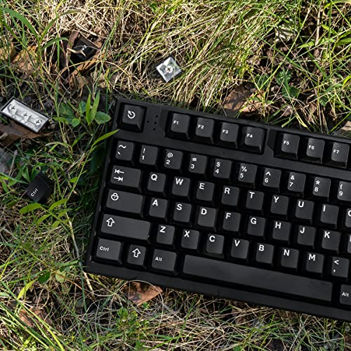 mintcaps Black WOB Keycaps Doubleshot Cherry Profile 121 Keys Custom Minimalist Keycaps Set for 60% 65% 70% 75% 100% Cherry MX Gateron Kailh Switches Mechanical Keyboards - Image 5