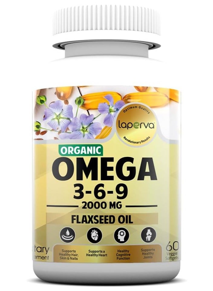لابيرفا اورجانيك اوميجا 3-6-9, 60 كبسولات هلامية نباتية, 2000 ملجم