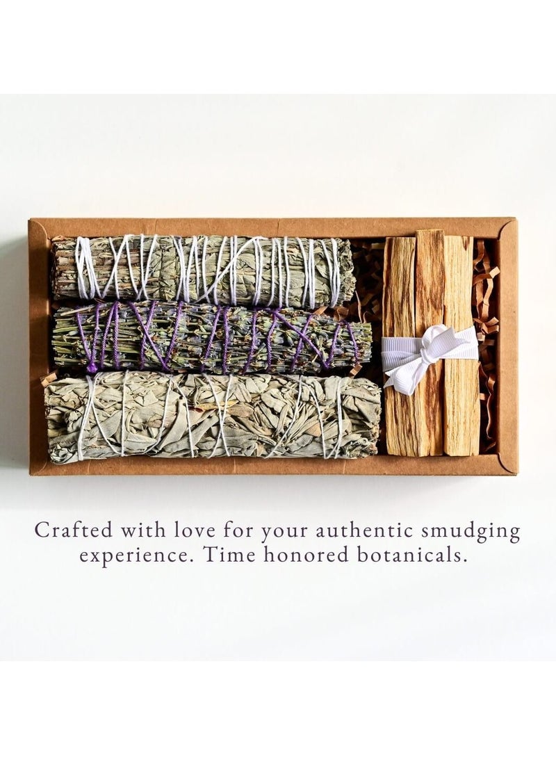 Smudging Ritual Kit: White Sage, Blue Sage, Lavender, Palo Santo - Cleansing and Spiritual Wellness - pzsku/ZD0C3F1B2E34BFF5C317DZ/45/_/1688720513/8407fc4f-2c2e-4eac-b12b-14273c8b475b