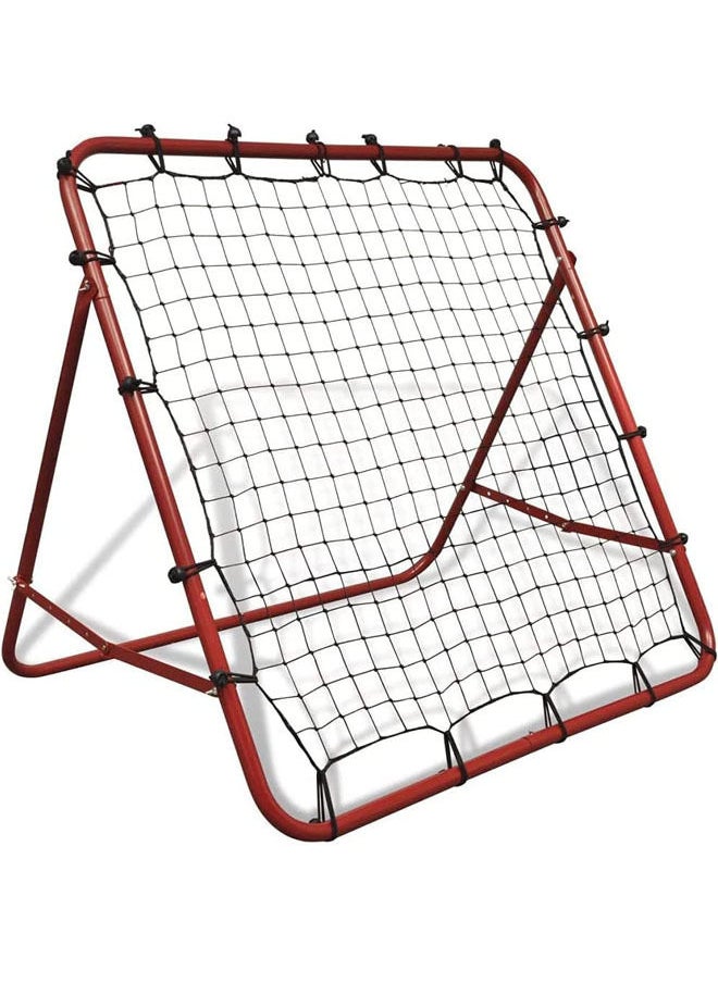 Rock Pow Football Bouncer Football Kickback Rebounder Adjustable Angles Training Equipment Removable Football Goal  - Image 1