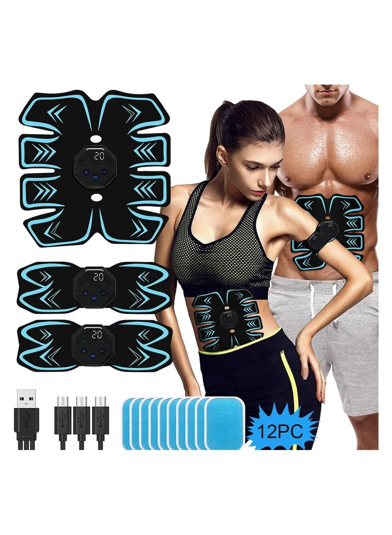 Bukela Stimulator Muscle Firmer, Abs Stimulator Military Grade Muscle Stimulator, Abs Machine for Abs/Arms/Legs, Abs Exercise Equipment, Abs Stimulator Belt, Portable Fitness Belt for Men and Women - Image 1