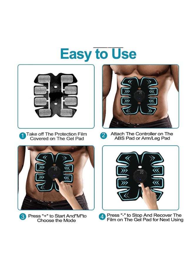 Bukela Stimulator Muscle Firmer, Abs Stimulator Military Grade Muscle Stimulator, Abs Machine for Abs/Arms/Legs, Abs Exercise Equipment, Abs Stimulator Belt, Portable Fitness Belt for Men and Women - Image 2