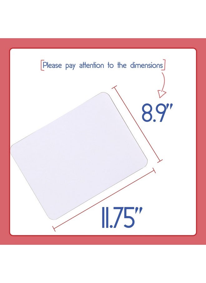Dry Erase Lapboard 11.75 X 8.9 Double Sided With 3 Dry Erase Markers Small Dry Erase Board Mini Dry Erase Board Dry Erase Board For Kids Dry Erase Lap Board White Boards Lapboard